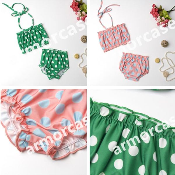 kids beachwear dots print swimsuit baby girls summer bikinis sets tube crop + briefs shorts swimwear lovely toddler swiming suit cz414, Blue
kids beachwear dots print swimsuit baby girls summer bikinis sets tube crop + briefs shorts swimwear lovely toddler swiming suit cz414, Blue