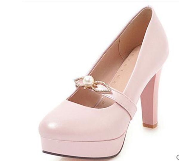 2019 women's shoes in spring and autumn with new style high heel coarse heel round head waterproof table bowknot@1016, Black
2019 women's shoes in spring and autumn with new style high heel coarse heel round head waterproof table bowknot@1016, Black