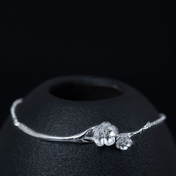 925 sterling silver flower charm bracelets trendy jewelry bracelet bangles lobster clasp women fashion accessories link chains, Black
925 sterling silver flower charm bracelets trendy jewelry bracelet bangles lobster clasp women fashion accessories link chains, Black