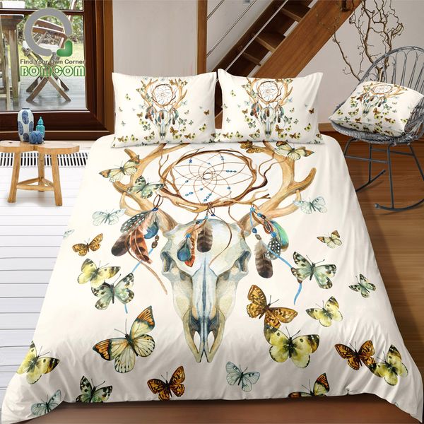 bomcom 3d digital printing bedding set deer skull dreamcatcher feathers butterfly 3-pieces duvet cover sets 100% microfiber
bomcom 3d digital printing bedding set deer skull dreamcatcher feathers butterfly 3-pieces duvet cover sets 100% microfiber