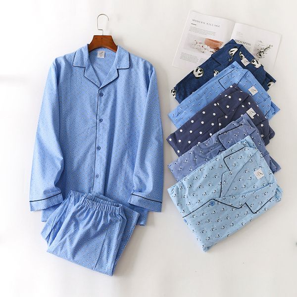 man autumn winter long-sleeved trousers pajama set striped cotton turn-down collar men's pajamas sleeping wear men sleepwear, Black;brown
man autumn winter long-sleeved trousers pajama set striped cotton turn-down collar men's pajamas sleeping wear men sleepwear, Black;brown