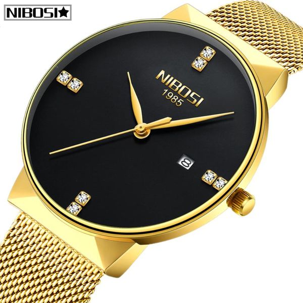 reloj relogio masculino nibosi gold watch men fashion sport quartz diamond simple clock waterproof mens watches, Slivery;brown
reloj relogio masculino nibosi gold watch men fashion sport quartz diamond simple clock waterproof mens watches, Slivery;brown