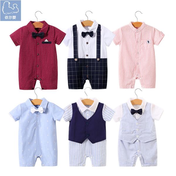 baby jumpsuit summer european and american gentleman baby romper cotton soft fabric, Blue
baby jumpsuit summer european and american gentleman baby romper cotton soft fabric, Blue