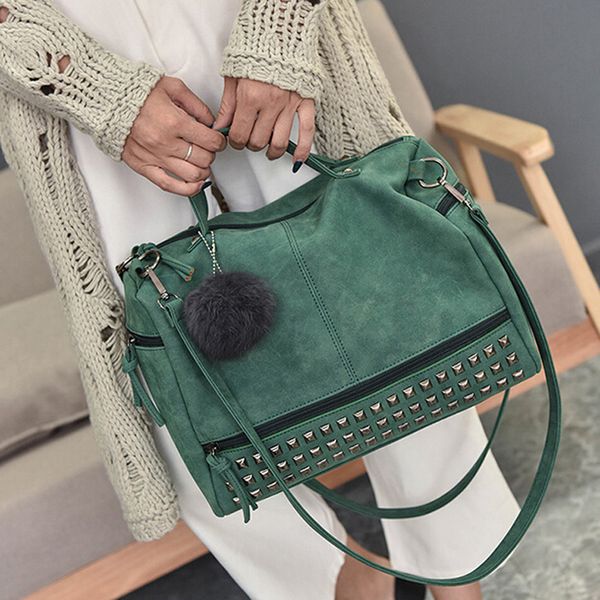 vintage nubuck leather ladies handbags rivet larger women bags hair ball shoulder bag motorcycle messenger bag handle bag
vintage nubuck leather ladies handbags rivet larger women bags hair ball shoulder bag motorcycle messenger bag handle bag