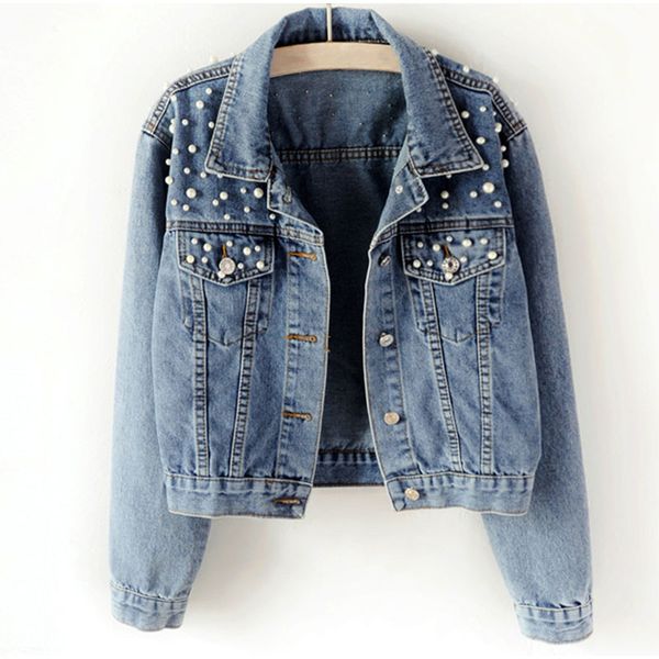 new quality denim jacket female fat mm large size retro casual women's beaded diamond coat female student light blue jacket, Black;brown
new quality denim jacket female fat mm large size retro casual women's beaded diamond coat female student light blue jacket, Black;brown