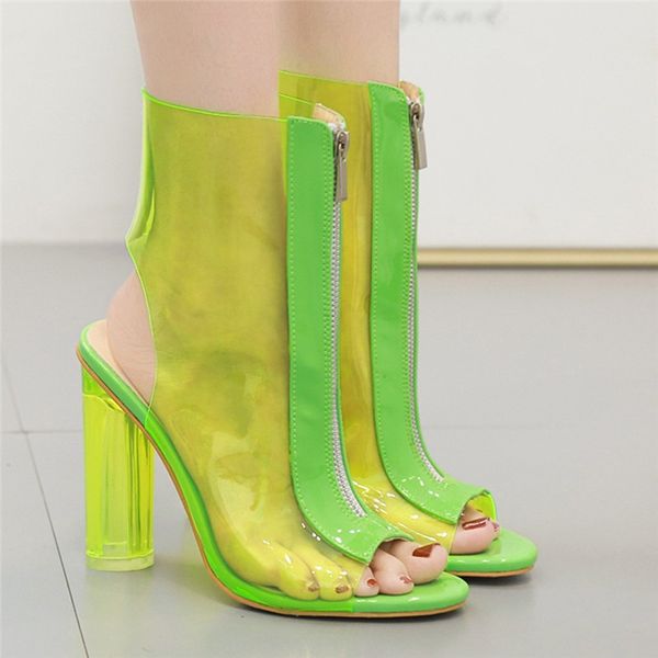 women's open toe sandals square high heel shoes zip transparent heels shoes 2019 spring autumn new simplicity fashion sandals d3, Black
women's open toe sandals square high heel shoes zip transparent heels shoes 2019 spring autumn new simplicity fashion sandals d3, Black