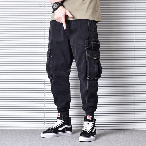fashion streetwear men pants loose fit multi pockets cargo pants japanese vintage designer hip hop men joggers, Black
fashion streetwear men pants loose fit multi pockets cargo pants japanese vintage designer hip hop men joggers, Black