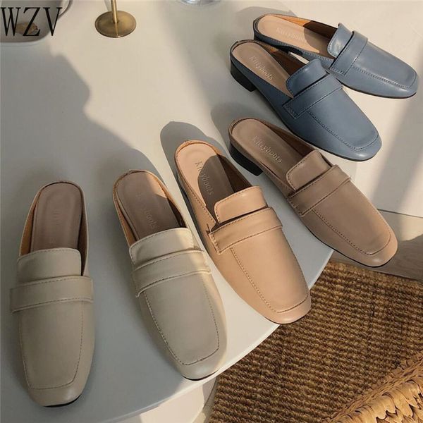 women's elegant mules woman casual slippers 2020 ladies low heels fashion female square toe shoes women loafers footwear h772, Black
women's elegant mules woman casual slippers 2020 ladies low heels fashion female square toe shoes women loafers footwear h772, Black