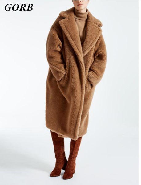 2017 winter red brown women new year runway cotton clothing fake fur thicken warm wool long teddy coat female, Black
2017 winter red brown women new year runway cotton clothing fake fur thicken warm wool long teddy coat female, Black
