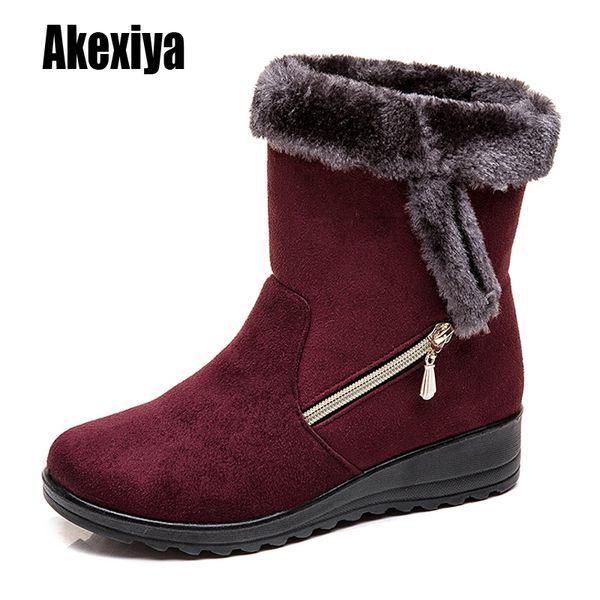 women boots plus size 35-43 winter shoes for women ankle boots suede winter snow fur casual botas mujer k964, Black
women boots plus size 35-43 winter shoes for women ankle boots suede winter snow fur casual botas mujer k964, Black