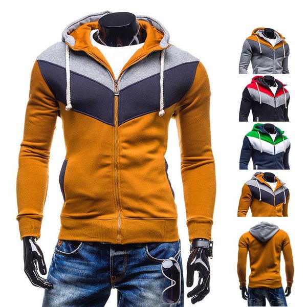 the new 2016 men's fashion color fleece long sleeve spell cap fleece in succession, Black
the new 2016 men's fashion color fleece long sleeve spell cap fleece in succession, Black