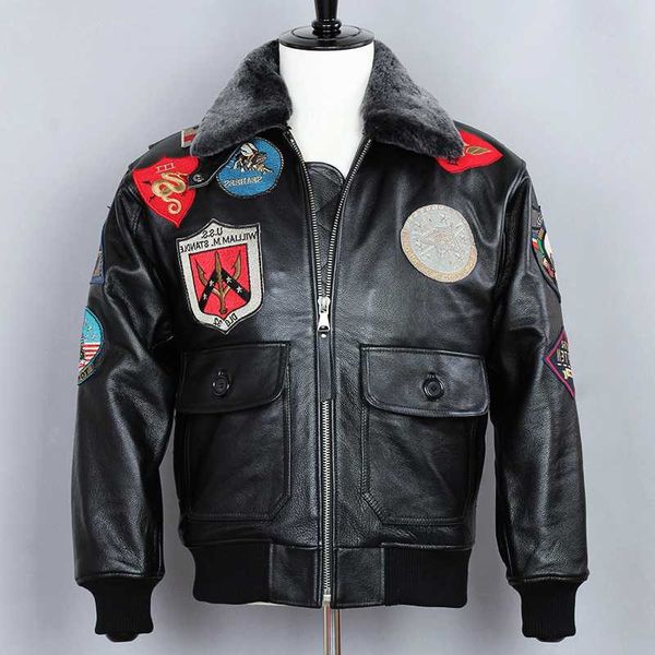 avirex fashion biker motorcycle genuine men cow leather fur collar winter coat g1 black bomber jacket
avirex fashion biker motorcycle genuine men cow leather fur collar winter coat g1 black bomber jacket