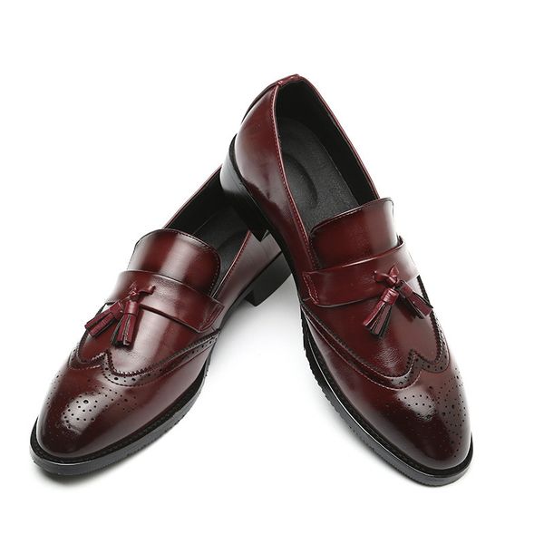 big size 37-48 men leather loafers brand shoes classic tassel brogue mans footwear formal shoes casual bullock shoes aa-109, Black
big size 37-48 men leather loafers brand shoes classic tassel brogue mans footwear formal shoes casual bullock shoes aa-109, Black