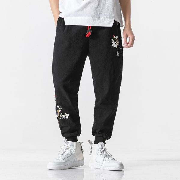 men's pants men vintage fashion casual pant chinese embroidery harem trousers streetwear hip hop male joggers sweatpants m-5xl, Black
men's pants men vintage fashion casual pant chinese embroidery harem trousers streetwear hip hop male joggers sweatpants m-5xl, Black