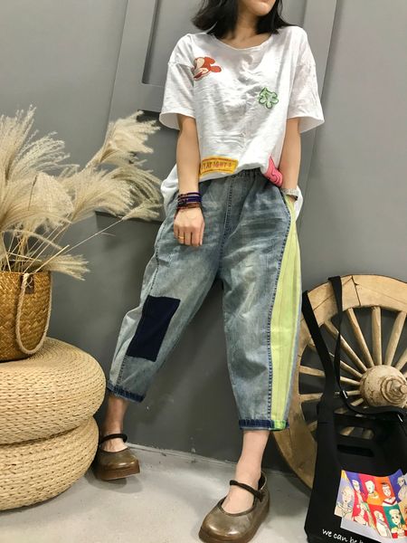 cowgirl affixed cloth embroidered gold coloured drawing or pattern of 7 minutes of pants pants, Blue
cowgirl affixed cloth embroidered gold coloured drawing or pattern of 7 minutes of pants pants, Blue