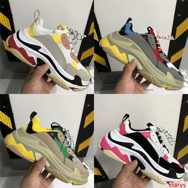 platform designer paris 17fw triple s fashion sneakers men women old dad shoes black white leather casual flat shoes luxury sneakers
platform designer paris 17fw triple s fashion sneakers men women old dad shoes black white leather casual flat shoes luxury sneakers
