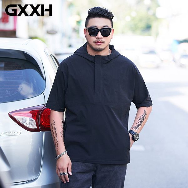 oversized hooded tshirt gxxh men casual zipper open collar t-shirts patchwork streetwear men pullover tees 4xl 7xl, White;black
oversized hooded tshirt gxxh men casual zipper open collar t-shirts patchwork streetwear men pullover tees 4xl 7xl, White;black