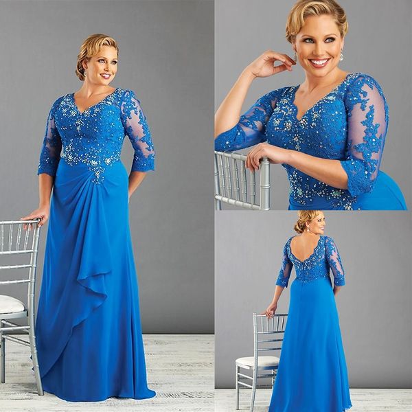plus size special occasion dresses crystal lace v-neck 3/4 sleeves backless evening gowns chiffon floor length mother of the bride sd3390, Black
plus size special occasion dresses crystal lace v-neck 3/4 sleeves backless evening gowns chiffon floor length mother of the bride sd3390, Black