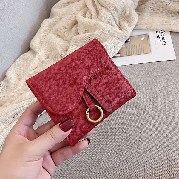 ladies wallet new korean folding small wallet wild personality ring coin small card case purse women, Red;black
ladies wallet new korean folding small wallet wild personality ring coin small card case purse women, Red;black