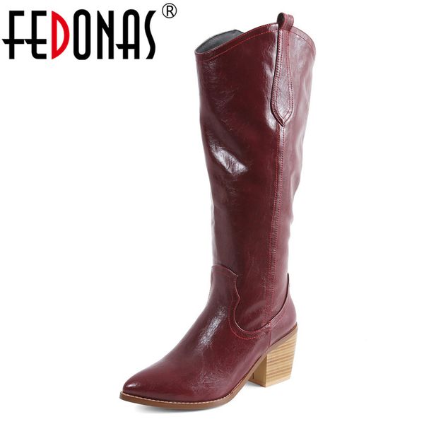 fedonas euro style women high heels knee high boots pu leather party night club shoes woman autumn winter warm new western boots, Black
fedonas euro style women high heels knee high boots pu leather party night club shoes woman autumn winter warm new western boots, Black