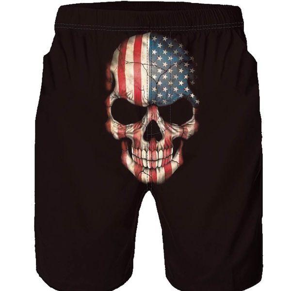 men's beach shorts casual men board shorts swimming 3d skull printed beach work casual men short trouser pants, White;black
men's beach shorts casual men board shorts swimming 3d skull printed beach work casual men short trouser pants, White;black