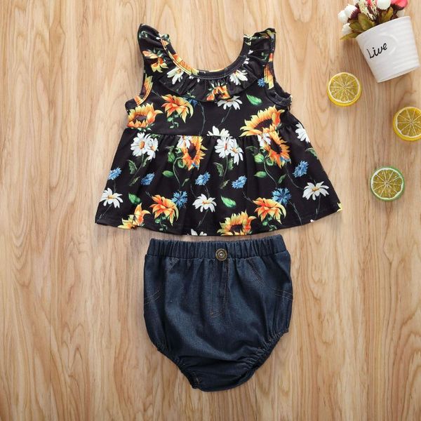 pudcoco newborn baby girl clothes flower print sleeveless denim short pants 2pcs outfits cotton clothes sunsuit set, White
pudcoco newborn baby girl clothes flower print sleeveless denim short pants 2pcs outfits cotton clothes sunsuit set, White