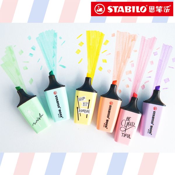 boss mini pastellove highlighter art marker pens pastel must-have for color-loving drawing 3 / 6 colors, Black;red
boss mini pastellove highlighter art marker pens pastel must-have for color-loving drawing 3 / 6 colors, Black;red