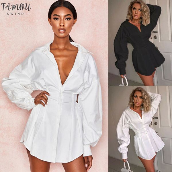 office lady women deep femal ladies long sleeve deep shirt dress mini beach dress elegant party dress new, Black;gray
office lady women deep femal ladies long sleeve deep shirt dress mini beach dress elegant party dress new, Black;gray