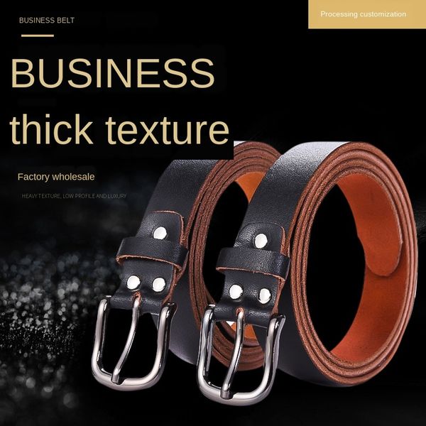 men's business leather cowhide casual alloy pin pin buckle belt japanese buckle belt, Black;brown
men's business leather cowhide casual alloy pin pin buckle belt japanese buckle belt, Black;brown
