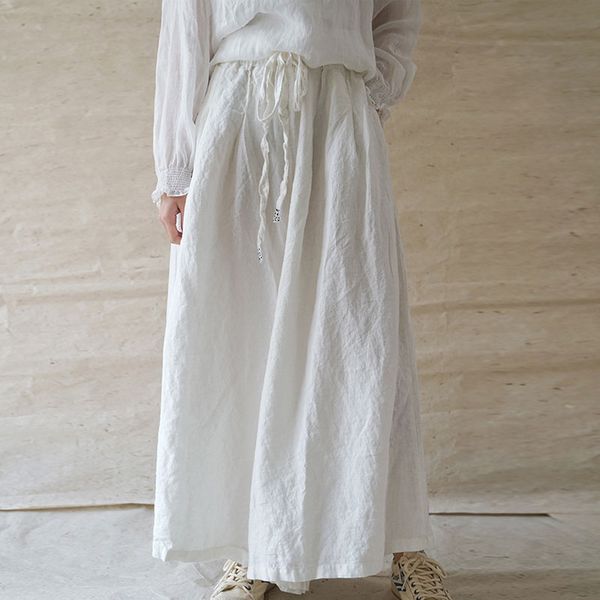 johnature spring summer leisure retro embroidery plus size lace up wide leg pants 2020 new cotton linen all-match women pants, Black;white
johnature spring summer leisure retro embroidery plus size lace up wide leg pants 2020 new cotton linen all-match women pants, Black;white