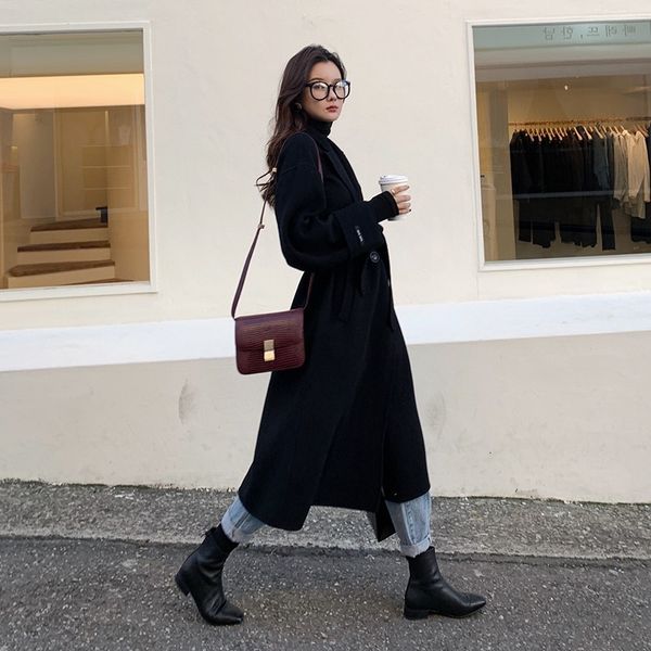 2019 new winter fashion celebrity woollen coat korean version temperament lady casual coat medium and longr woollen tide-5, Black
2019 new winter fashion celebrity woollen coat korean version temperament lady casual coat medium and longr woollen tide-5, Black