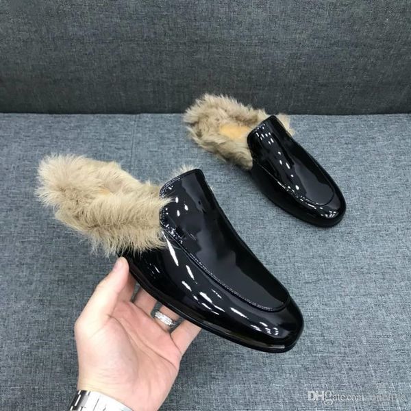 platform slipper plush fashion designer men luxury shoes semi trailer black genuine leather ankle boots flat bottom ing
platform slipper plush fashion designer men luxury shoes semi trailer black genuine leather ankle boots flat bottom ing
