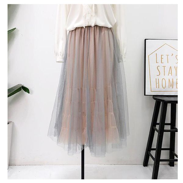 skirts pleated skirt 2021 summer korean women tulle high waist slim patchwork female tutu double layers faldas saias, Black
skirts pleated skirt 2021 summer korean women tulle high waist slim patchwork female tutu double layers faldas saias, Black
