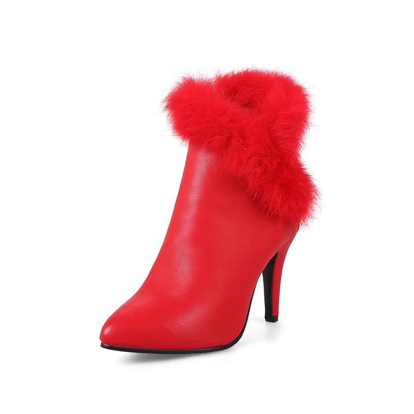 bonjean thin high heels ankle boots faux fur fringe fashion ladies shoes red white black party wedding shoes booties winter 2019
bonjean thin high heels ankle boots faux fur fringe fashion ladies shoes red white black party wedding shoes booties winter 2019