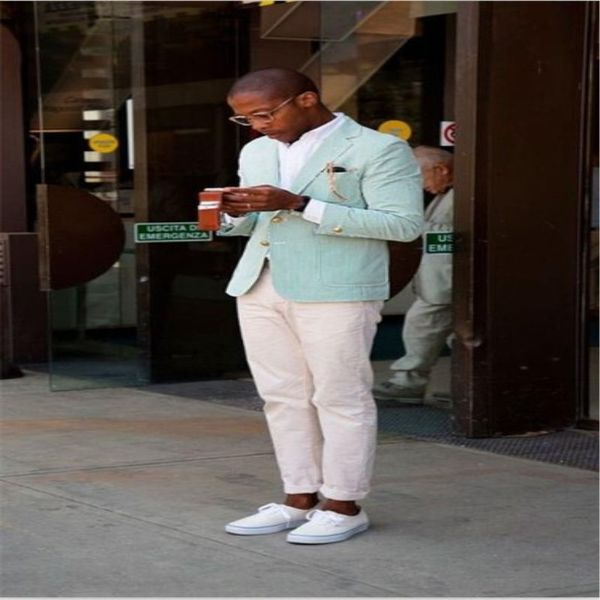 men's suits & blazers tpsaade fashion arrival mint green meny blazer with ivory pants casual men for summer skinny daily work wear, White;black
men's suits & blazers tpsaade fashion arrival mint green meny blazer with ivory pants casual men for summer skinny daily work wear, White;black