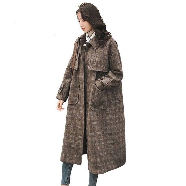wool blend lattice jas women herf winter loss vintage long windjack brown thick overknee wool overcoat hj17, Black
wool blend lattice jas women herf winter loss vintage long windjack brown thick overknee wool overcoat hj17, Black