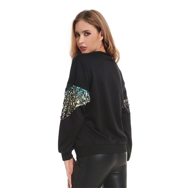 women's designer shining hoodies for autumn winter fashion long sleeve pullover hoodies with luxury sequin streetwear cloth s-xl 11, Black
women's designer shining hoodies for autumn winter fashion long sleeve pullover hoodies with luxury sequin streetwear cloth s-xl 11, Black