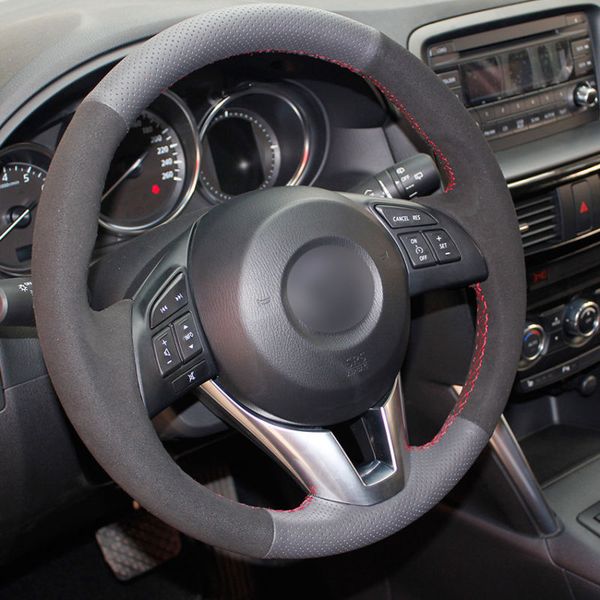 leather steering wheel hand-stitch on wrap cover for mazda cx-5 2013-2015 atenza 2014-2015
leather steering wheel hand-stitch on wrap cover for mazda cx-5 2013-2015 atenza 2014-2015