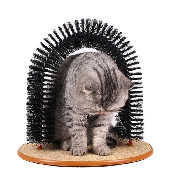 pet play interactive toy cat arch massager brush with scratcher board , prevent hairballs and control hair shedding
pet play interactive toy cat arch massager brush with scratcher board , prevent hairballs and control hair shedding
