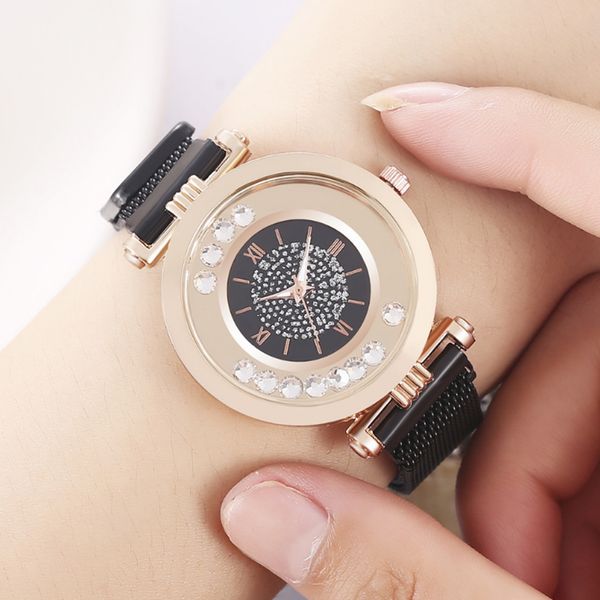 round dial leisure wristwatches women creative magnet buckle sands milan watch women's quartz wrist watch dress luxurious clock, Slivery;brown
round dial leisure wristwatches women creative magnet buckle sands milan watch women's quartz wrist watch dress luxurious clock, Slivery;brown