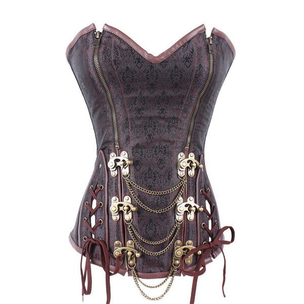 corsets and bustiers with chains retro corset steampunk bustier gothic corselet women floral zipper 6xl plus size, Black;white
corsets and bustiers with chains retro corset steampunk bustier gothic corselet women floral zipper 6xl plus size, Black;white