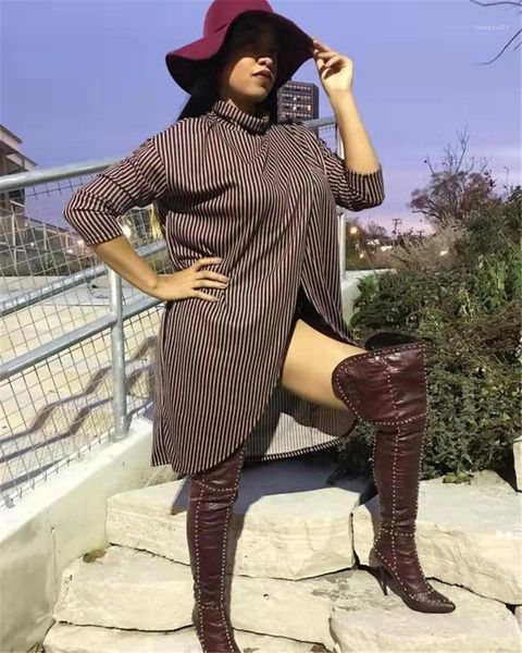 irregular dress striped printed ladies loose dresses crew neck brown long sleeve dress autumn womens designer, Black;gray
irregular dress striped printed ladies loose dresses crew neck brown long sleeve dress autumn womens designer, Black;gray
