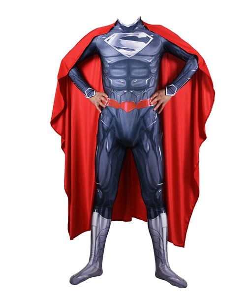 3d black muscle superboy superhero cosplay costume lycar spandex zentai bodysuit party cloak catsuit jumpsuit, Black;red
3d black muscle superboy superhero cosplay costume lycar spandex zentai bodysuit party cloak catsuit jumpsuit, Black;red
