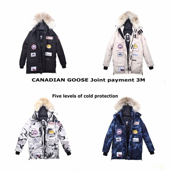 2019 canadian goose joint payment 3m men and women outdoor coats authentic wolf hair down jackets casual men's thick coat, Blue;black
2019 canadian goose joint payment 3m men and women outdoor coats authentic wolf hair down jackets casual men's thick coat, Blue;black