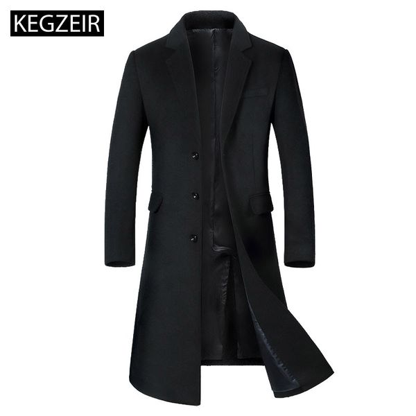 kegzeir 2019 winter long trench coat men wool casual overcoat for men slim woolen thick jacket casaco masculino inverno, Black
kegzeir 2019 winter long trench coat men wool casual overcoat for men slim woolen thick jacket casaco masculino inverno, Black