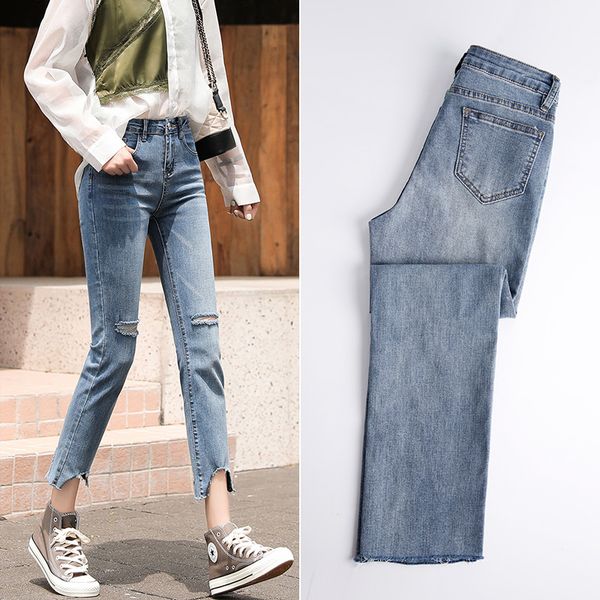 ctrlcity asymmetric ripped jeans for women high waist mom jeans stretch straight woman female ankle length denim, Blue
ctrlcity asymmetric ripped jeans for women high waist mom jeans stretch straight woman female ankle length denim, Blue