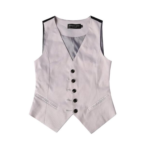 gray stitching black slim career vest waistcoat women v-neck single breasted sleeveless blazer short vest plus size 4xl r1068, Black;white
gray stitching black slim career vest waistcoat women v-neck single breasted sleeveless blazer short vest plus size 4xl r1068, Black;white