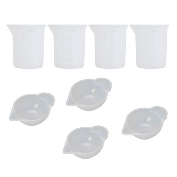 8pcs/set 100ml silicone measuring mixing cup crystal epoxy uv resin craft casting mould diy jewelry making tools kit
8pcs/set 100ml silicone measuring mixing cup crystal epoxy uv resin craft casting mould diy jewelry making tools kit