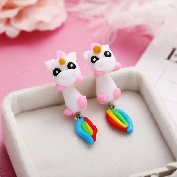 colour unicorn soft pottery ear nail originality lovely cartoon animal soft ceramics earrings, Golden;silver
colour unicorn soft pottery ear nail originality lovely cartoon animal soft ceramics earrings, Golden;silver