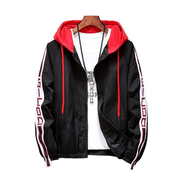 hooded jacket men windbreaker 2019 spring fashion jackets men print stripe male basic jacket coat casual thin coat outwear, Black;brown
hooded jacket men windbreaker 2019 spring fashion jackets men print stripe male basic jacket coat casual thin coat outwear, Black;brown